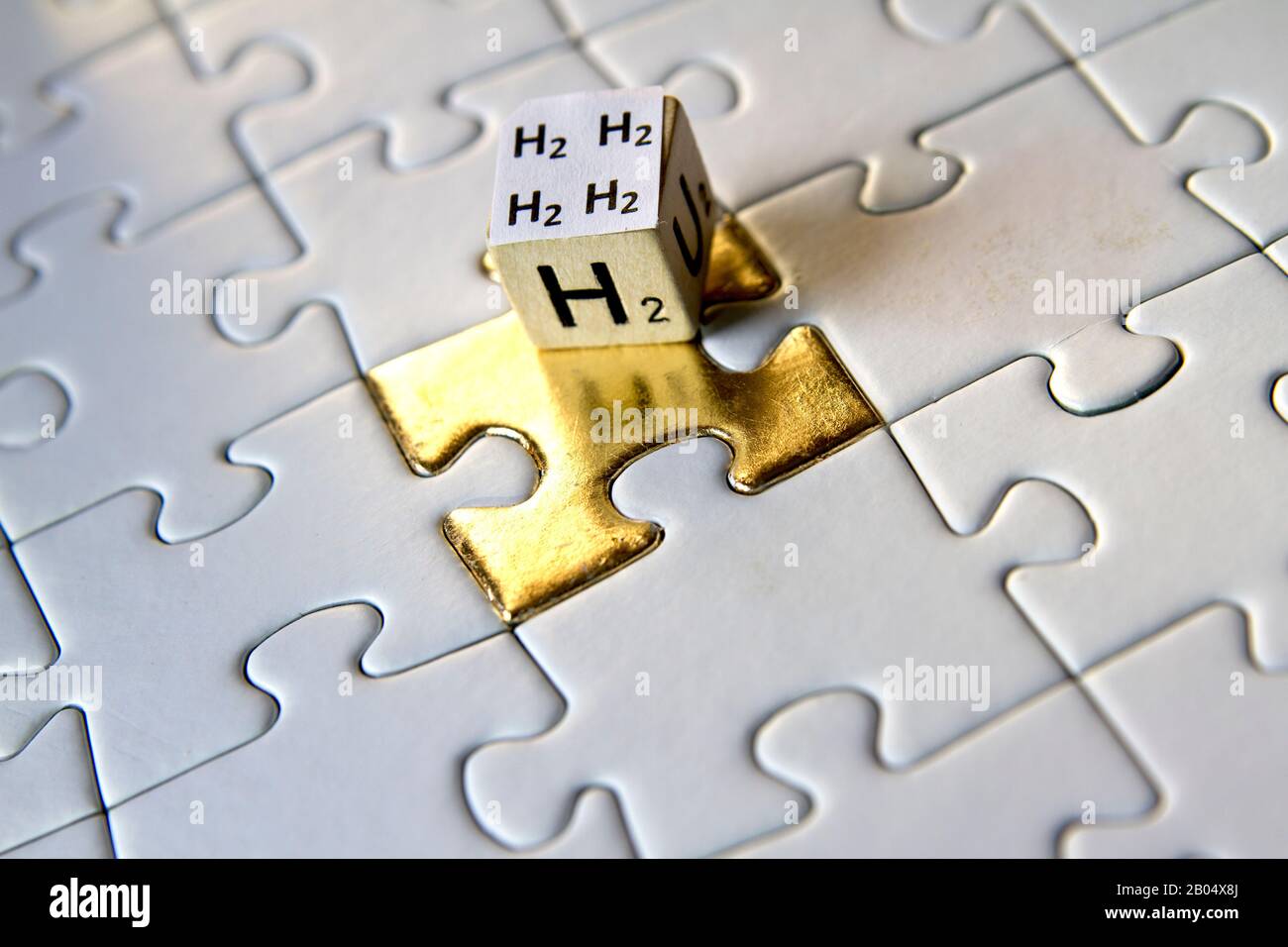 Wasserstoff als Brennstoff ist sauber und Gold wert Stock Photo