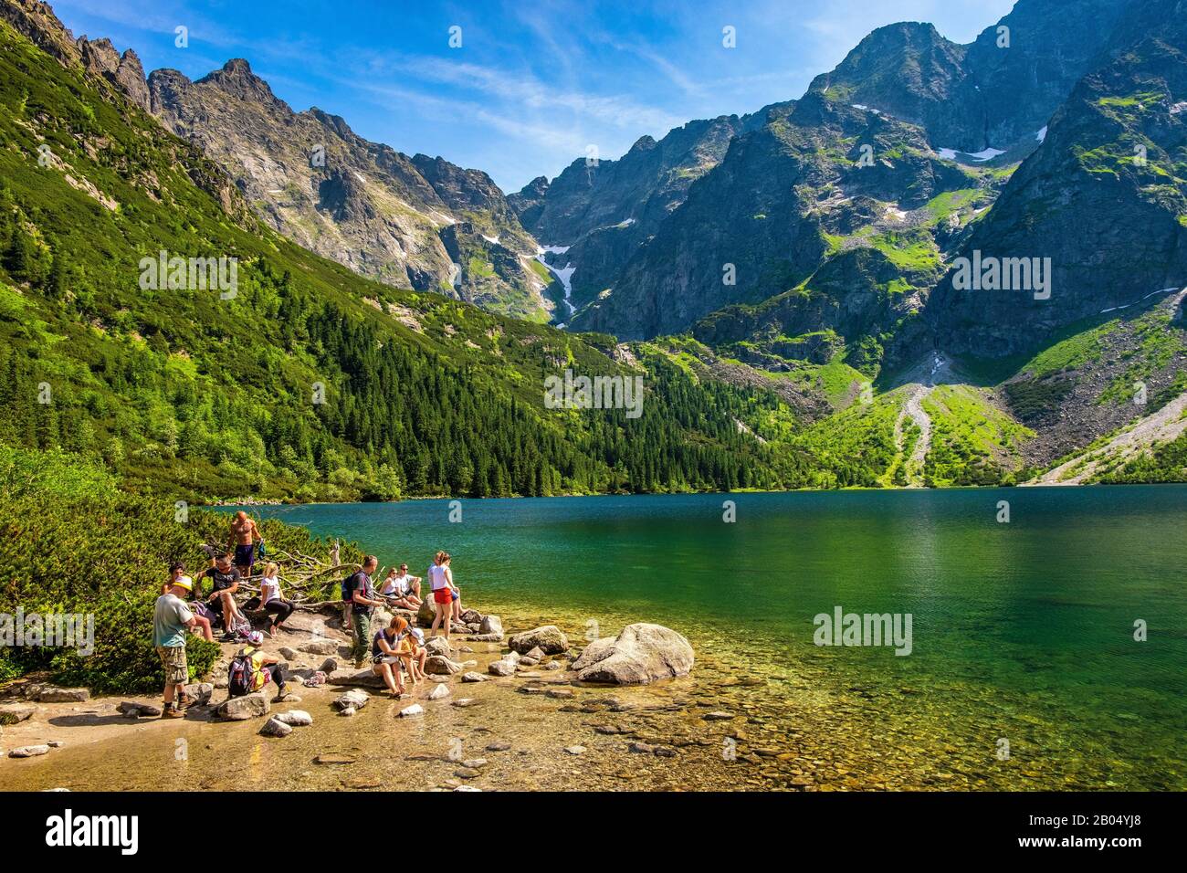 Zakopane, Poland 2019/06/29 Crowds of tourists enjoying sunny