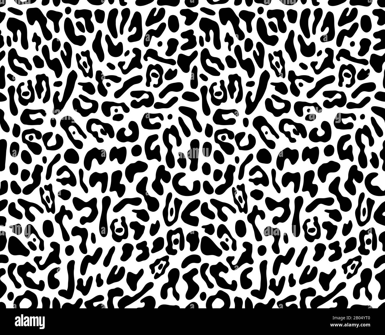 Seamless pattern of leopard skin on a white background Seamless pattern ...