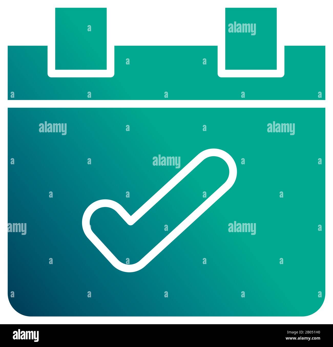 calendar reminder, gradient style icon vector illustration desing Stock