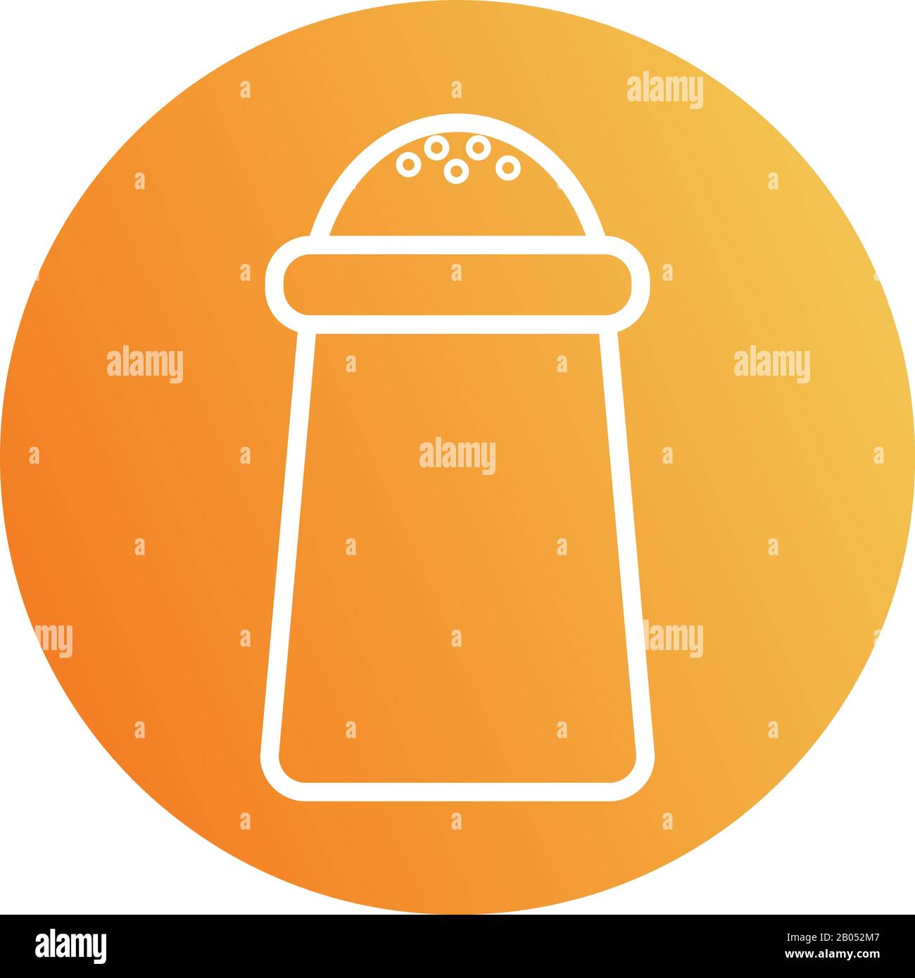 Isolated salt shaker block style icon vector design Stock Vector Image ...