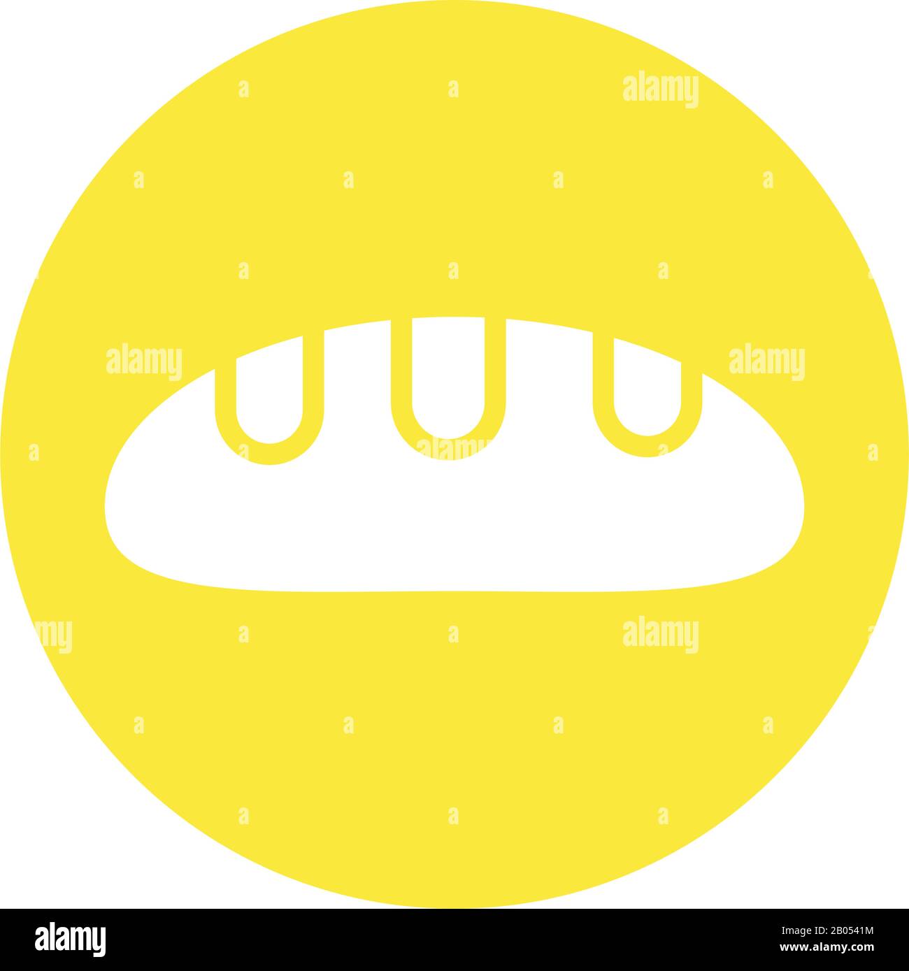 fresh bread pastry block style icon Stock Vector Image & Art - Alamy