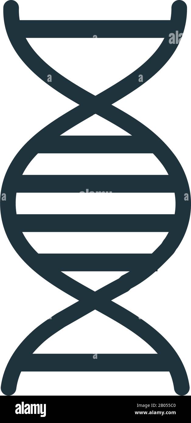dna molecule , silhouette style icon vector illustration design Stock ...
