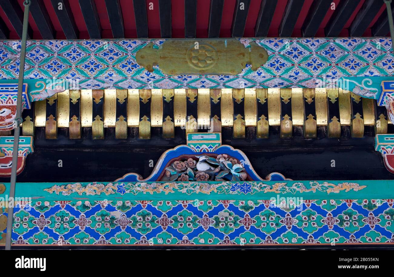 Detail of Tosho-gu Shrine , Nikko,Japan Stock Photo