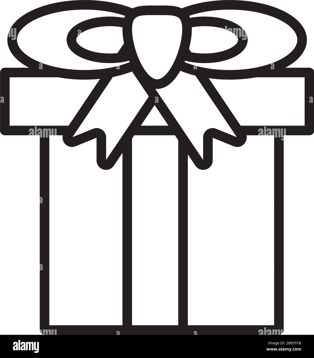 gift box present line style icon Stock Vector Image & Art - Alamy