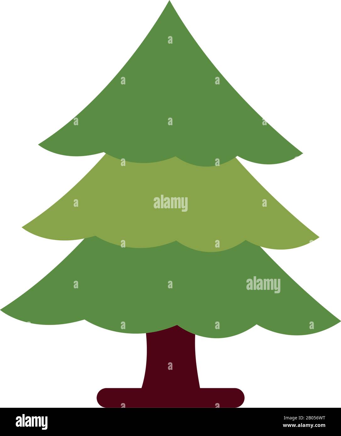 pine tree plant nature flat style icon Stock Vector Image & Art - Alamy