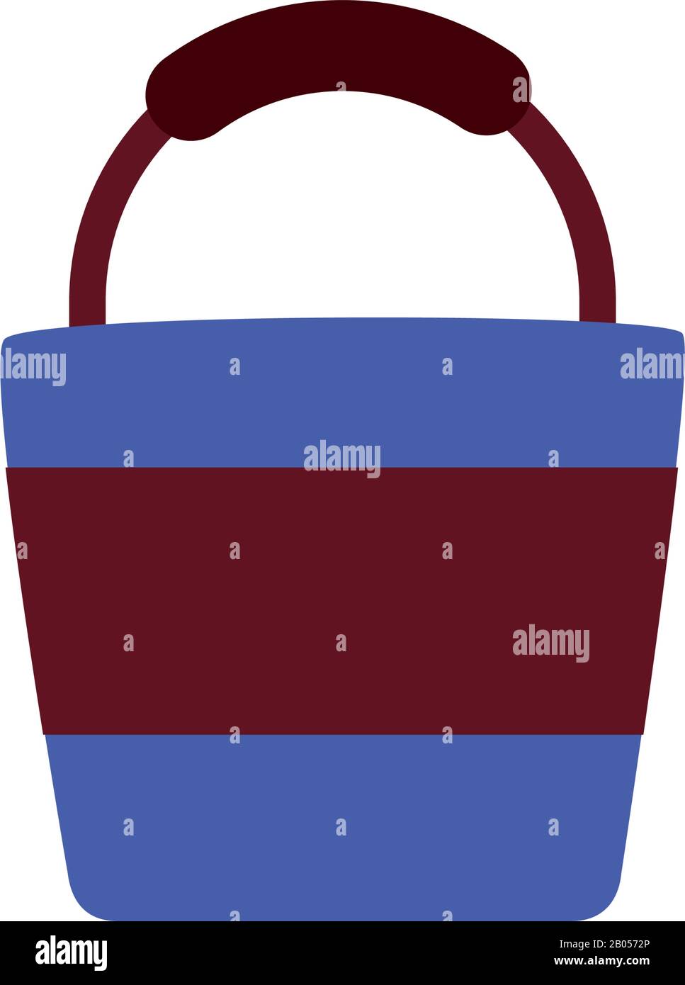sand bucket flat style icon Stock Vector