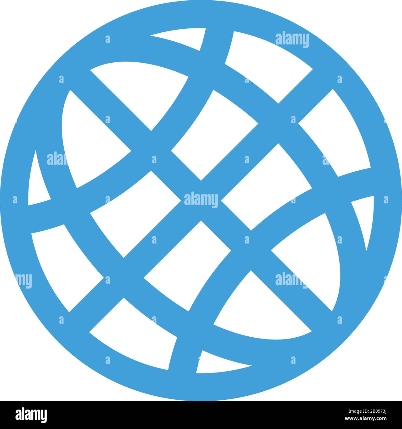 Globe icon. Line design template Stock Vector