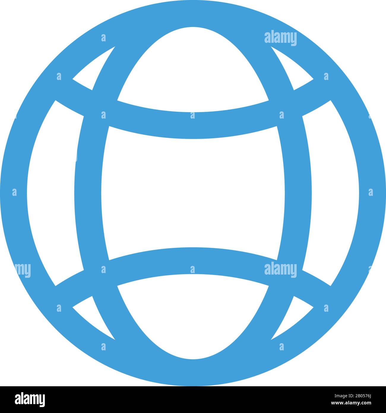 Globe icon. Line design template Stock Vector