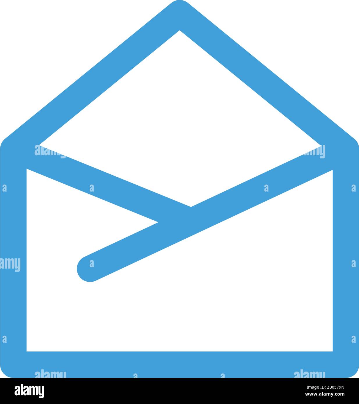 Envelope icon. Line design template. Vector illustration Stock Vector