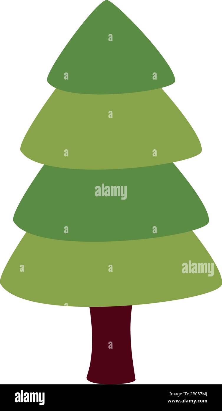 pine tree plant nature flat style icon Stock Vector Image & Art - Alamy