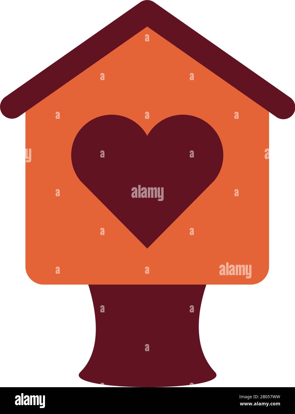 bird house wooden flat style Stock Vector Image & Art - Alamy