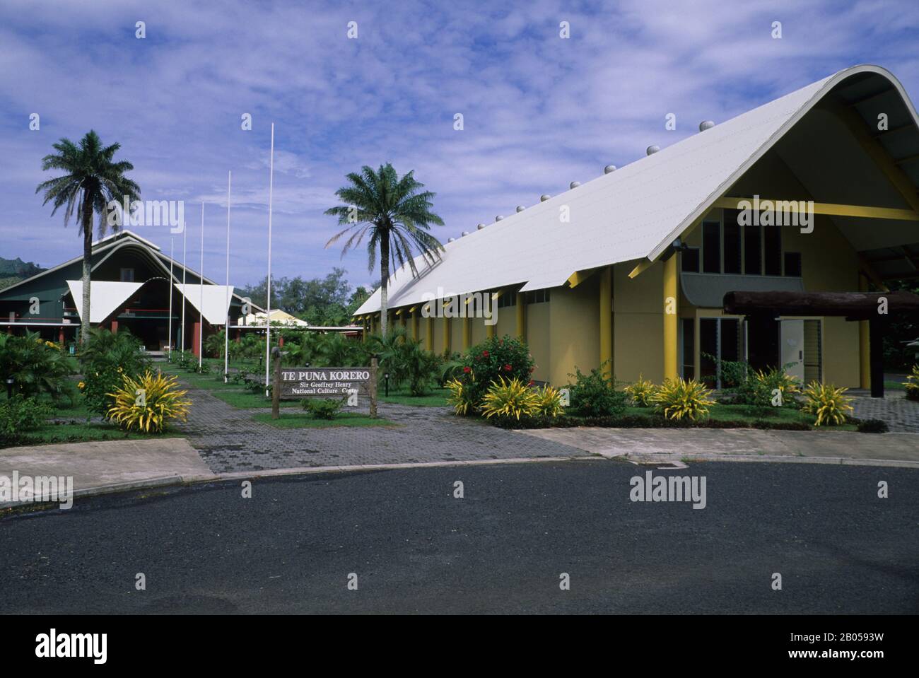 COOK ISLANDS, RAROTONGA, SIR GEOFFREY HENRY NATIONAL CULTURE CENTER Stock Photo