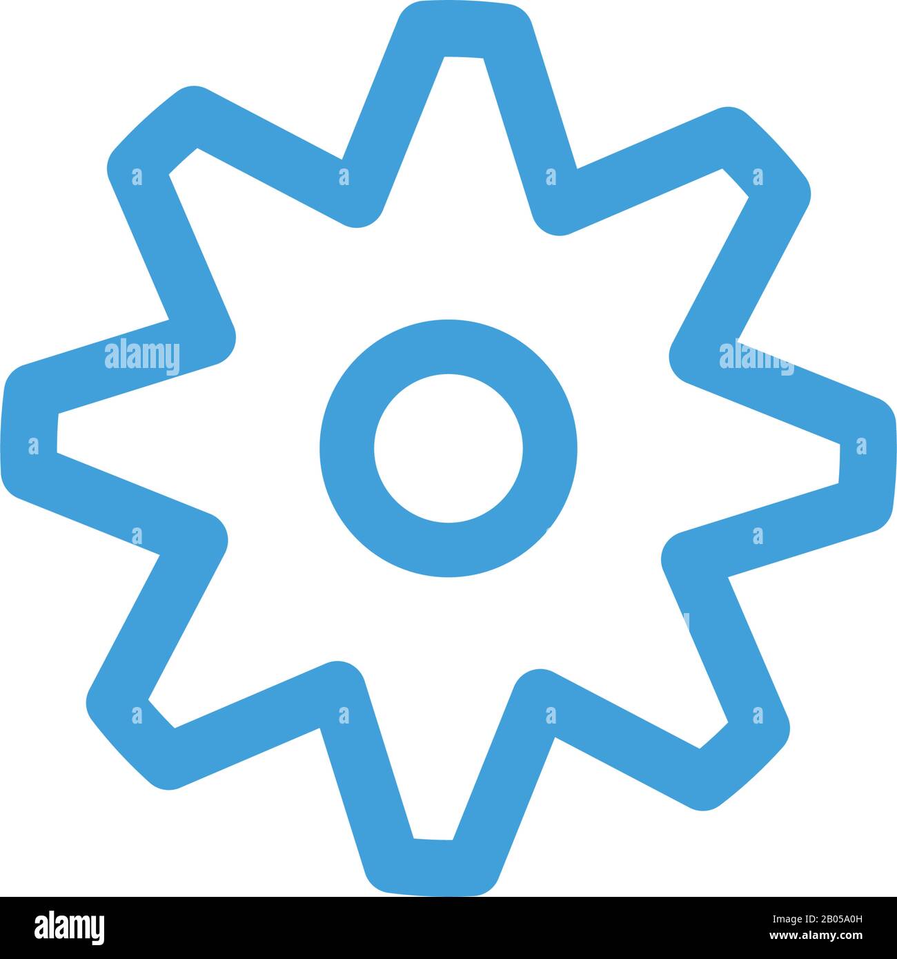 Gear icon template. Vector illustration Stock Vector
