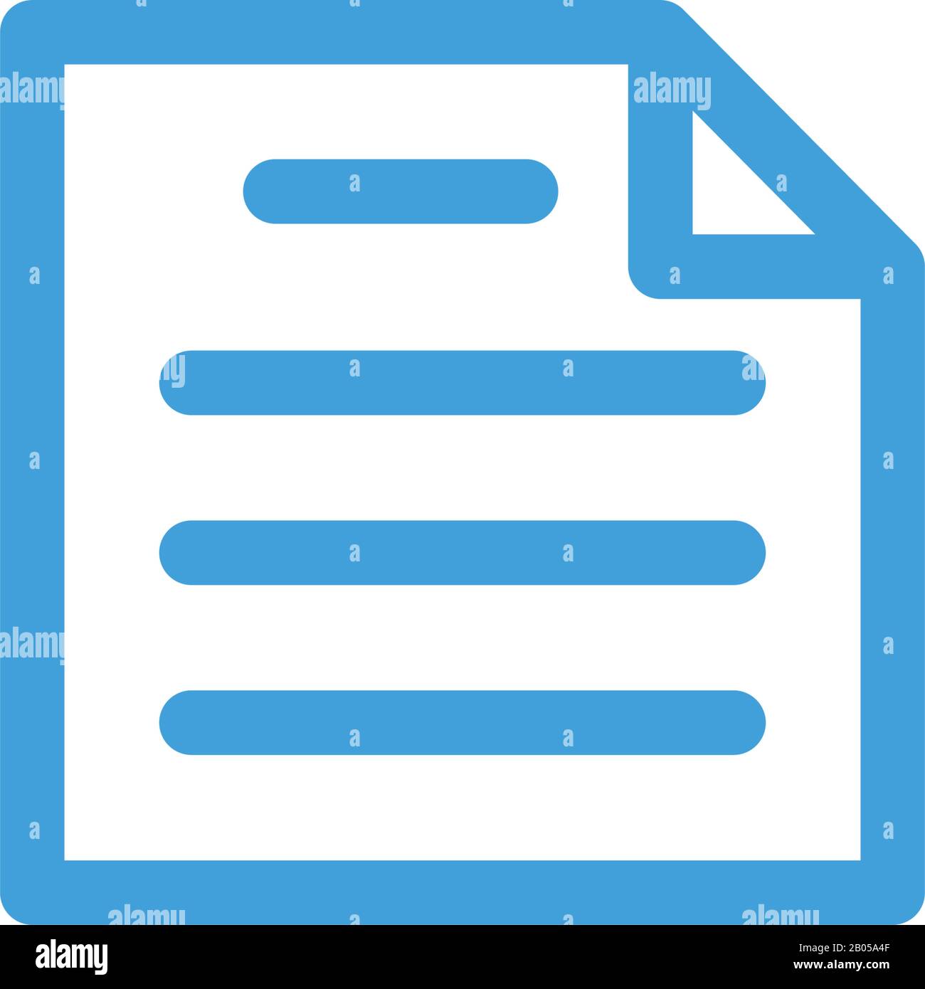 Document icon template. Vector illustration Stock Vector Image & Art ...