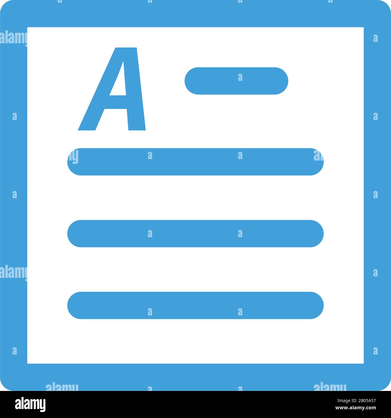 Document icon template. Vector illustration Stock Vector