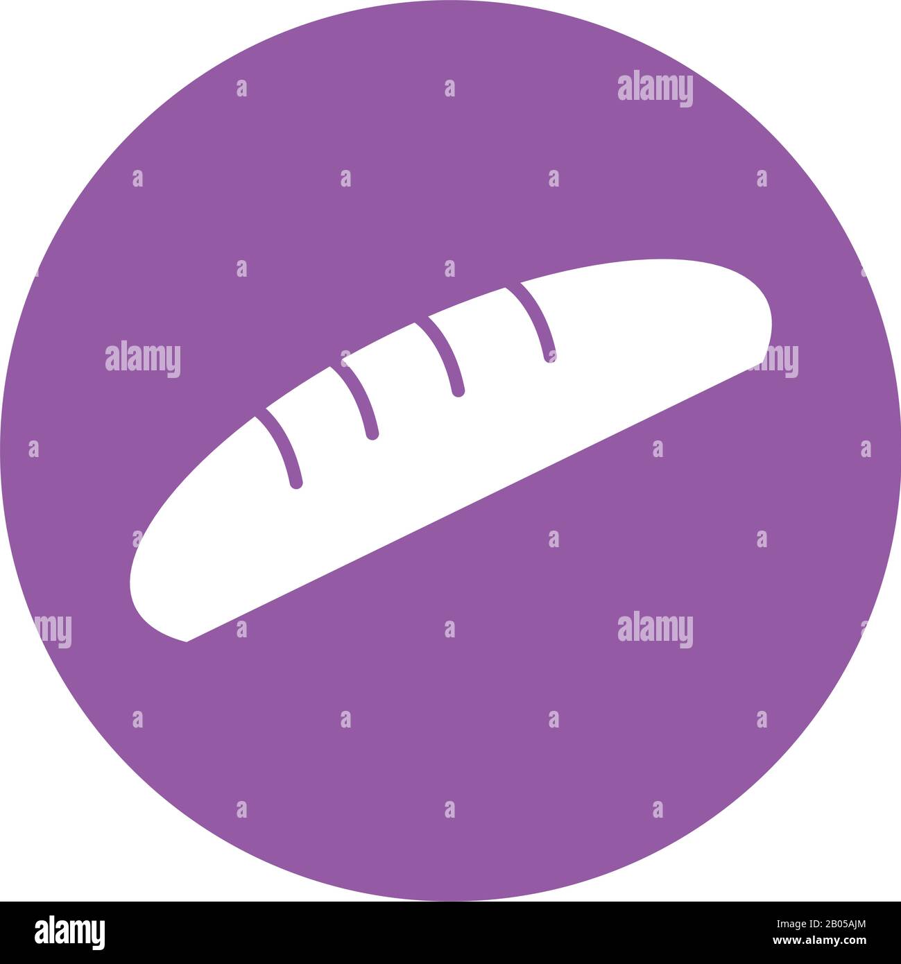 Isolated bakery bread block style icon vector design Stock Vector Image ...