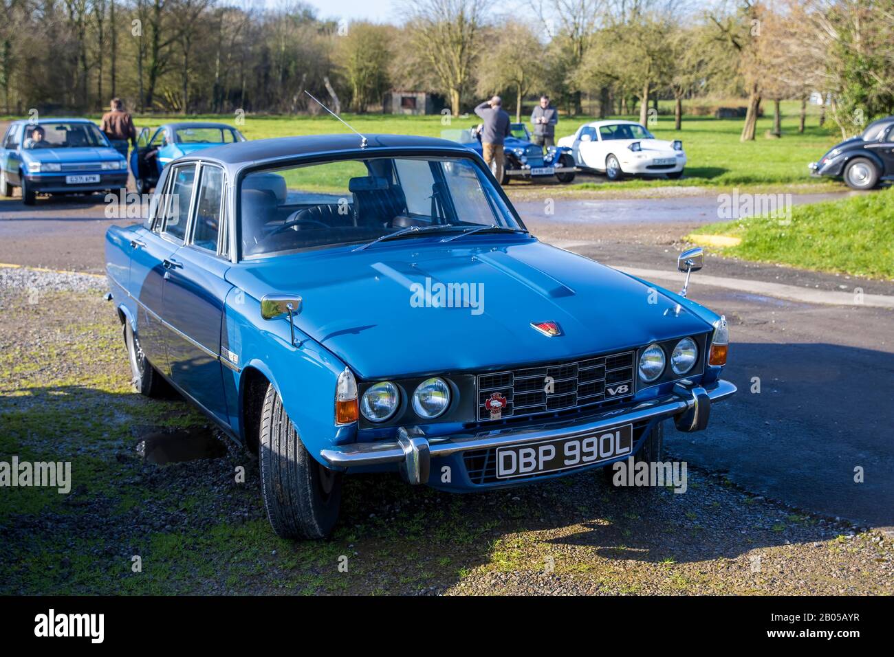 Rover 3500 P6 V8 S, 1973, Reg No: DPB 990L, at The Great Western Classic Car Show, Shepton Mallet UK, Febuary 08, 2020 Stock Photo
