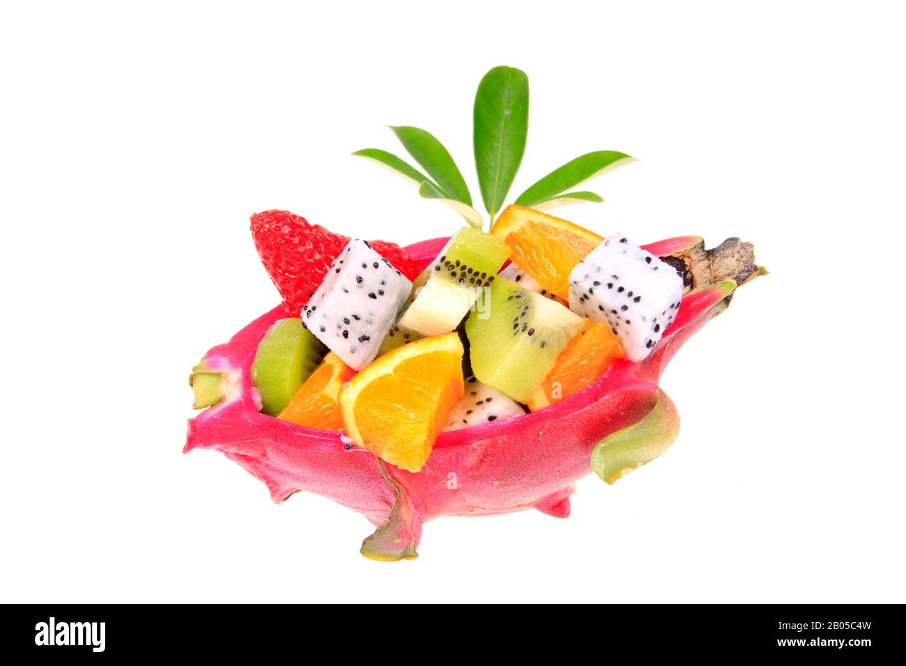 Dragon fruit, kiwi fruit, strawberry and orange Stock Photo Alamy
