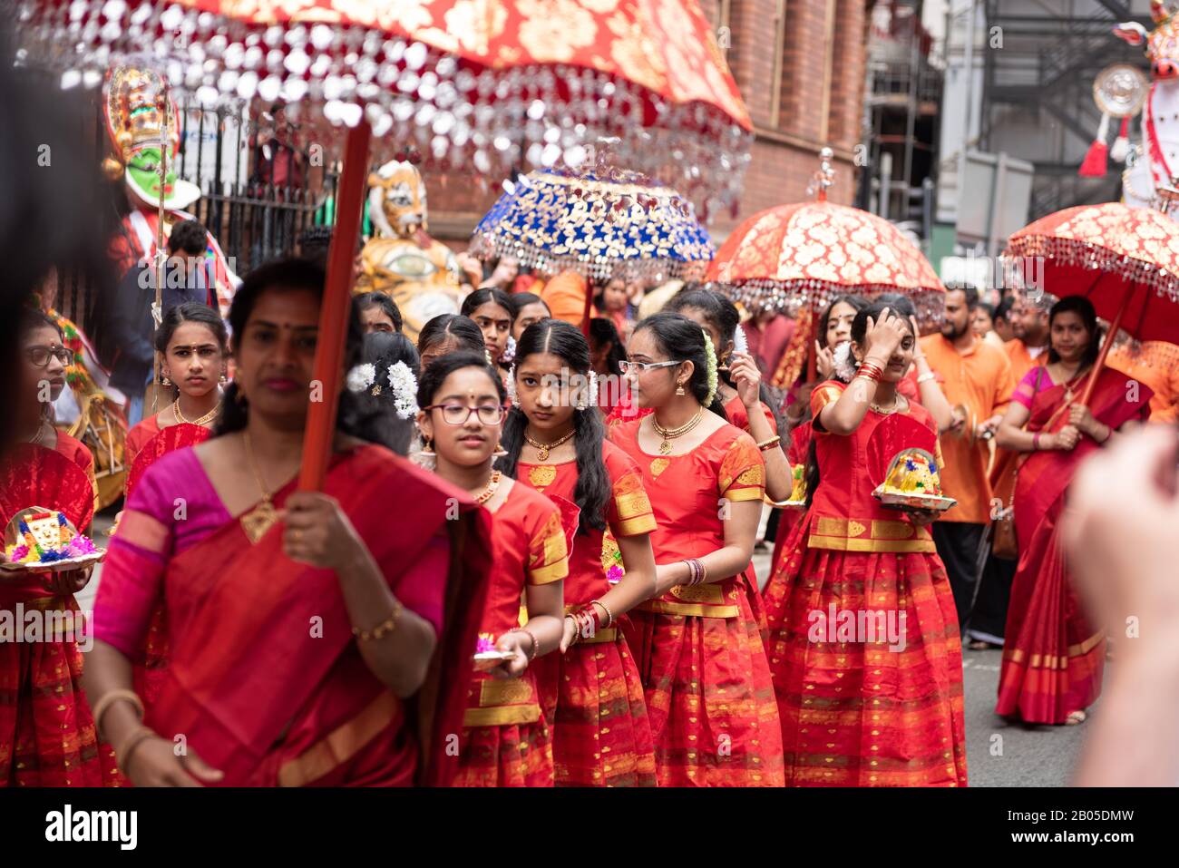 Manchester Day Celebrations Take Place In The City Centre Stock Photo