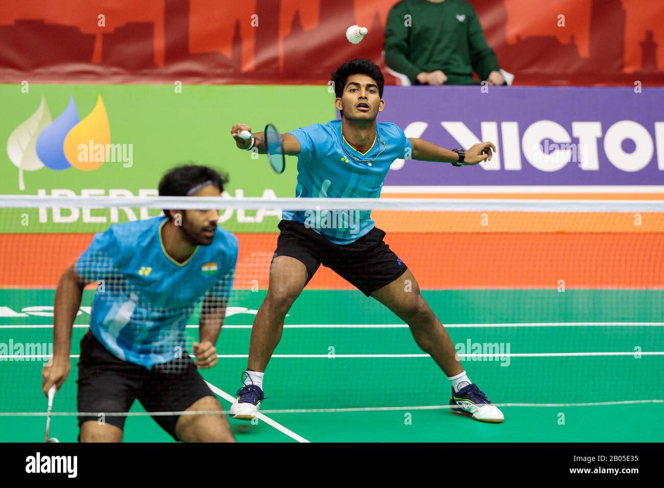 Pranaav Jerry Chopra and Krishna Prasad Garaga of India competes in the ...