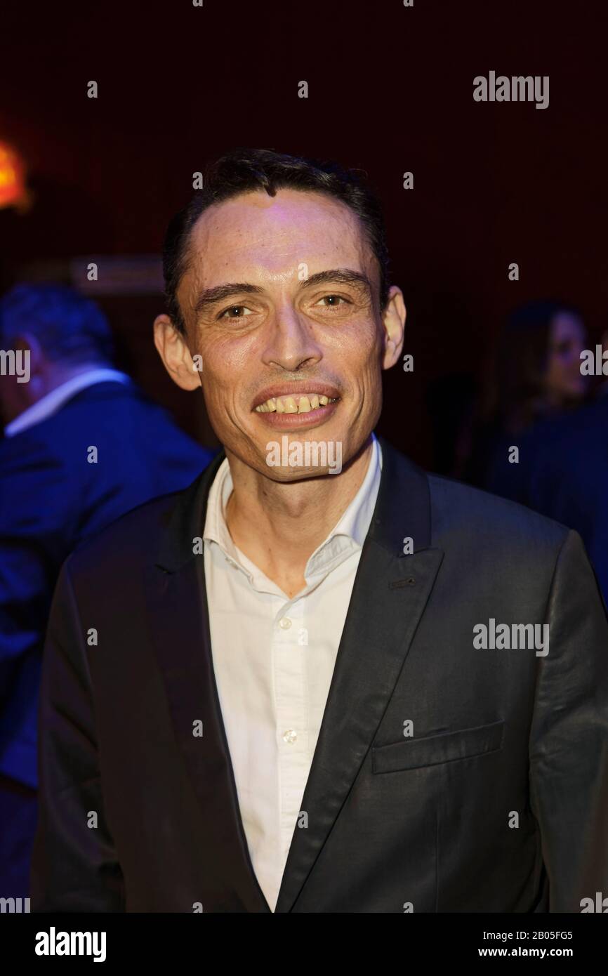 Paris France 17th Feb Singer Arnaud Askoy Look Alike Jacques Brel Attends Marcel Campion S 80th Birthday Party At Cirque D Hiver Stock Photo Alamy