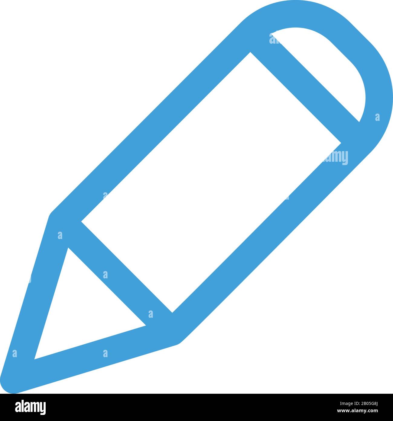 Pencil icon design template. Vector illustration Stock Vector