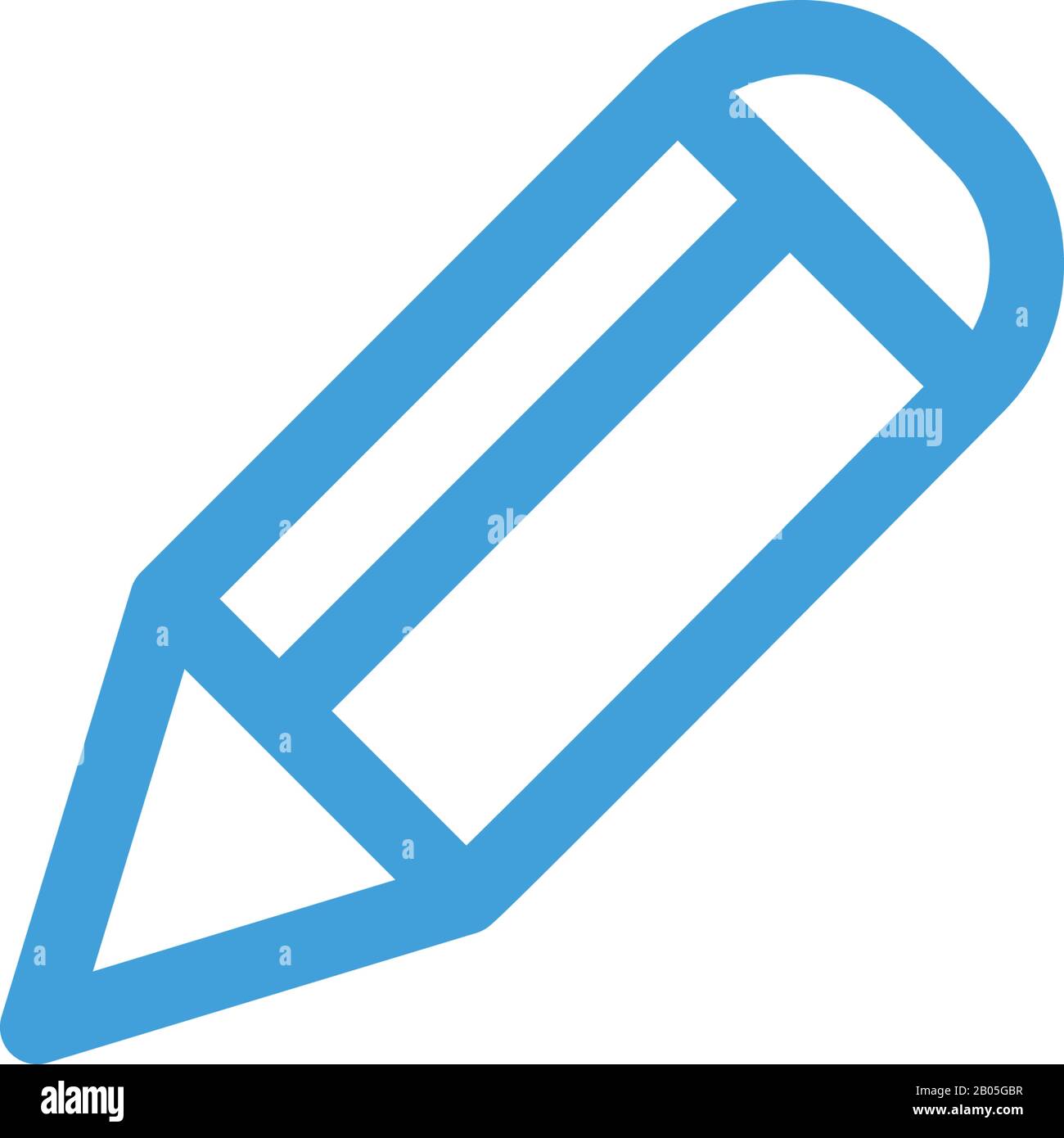 Pencil icon design template. Vector illustration Stock Vector