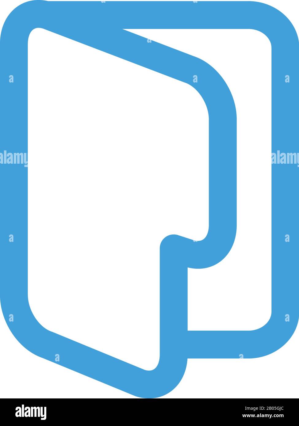 Folder icon design template. Vector illustration Stock Vector Image ...