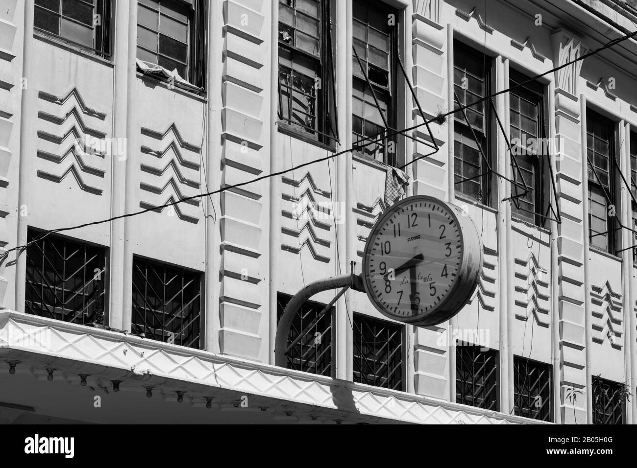 big clock  in downtown guatemala Stock Photo