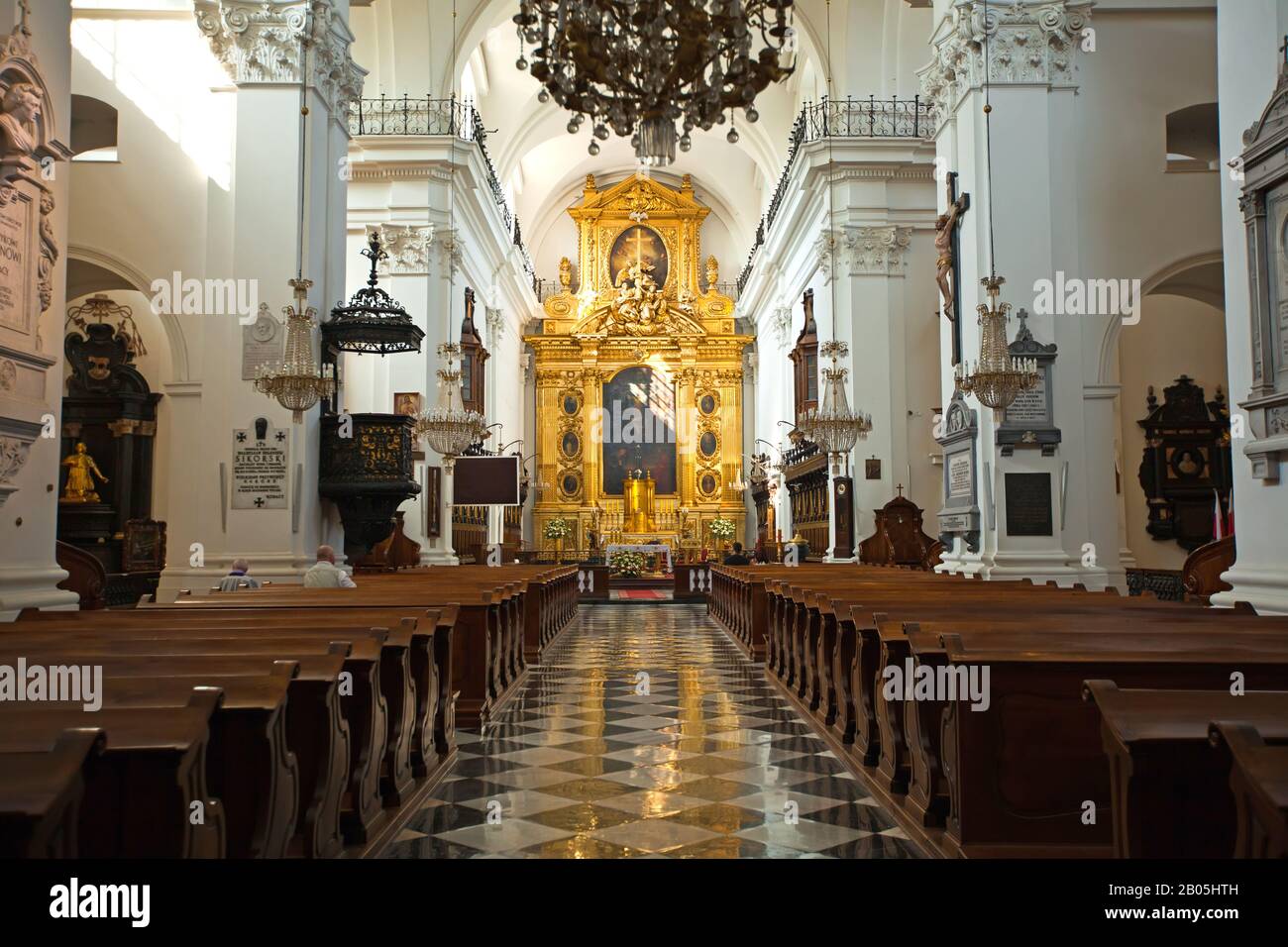 Catholic Church Warsaw Poland Stock Photo