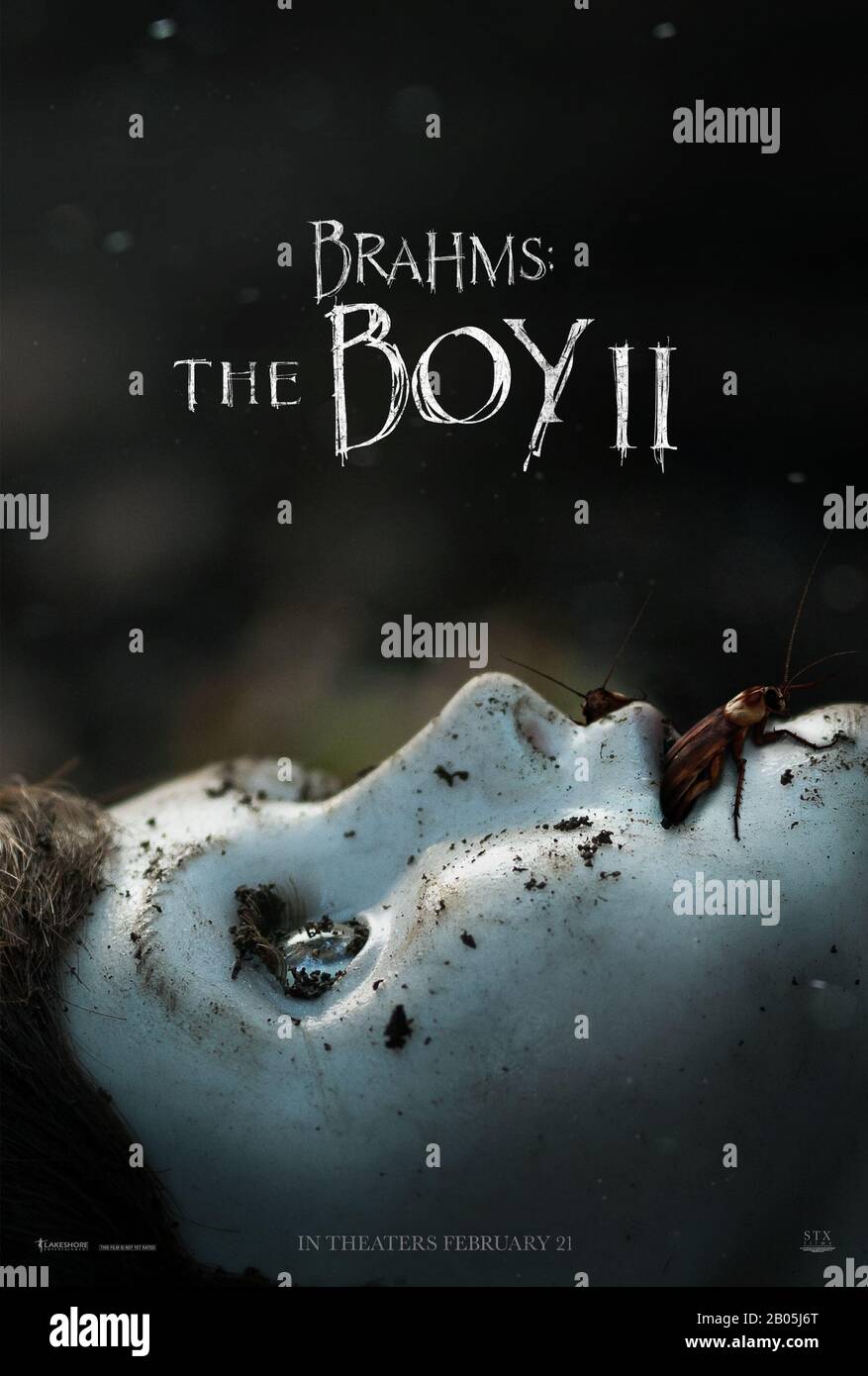 RELEASE DATE: February 21, 2020 TITLE: Brahms: The Boy ll STUDIO: STX Entertainment DIRECTOR: William Brent Bell PLOT: After a family moves into the Heelshire Mansion, their young son soon makes friends with a life-like doll called Brahms. STARRING: Poster Art. (Credit Image: © STX Entertainment/Entertainment Pictures) Stock Photo