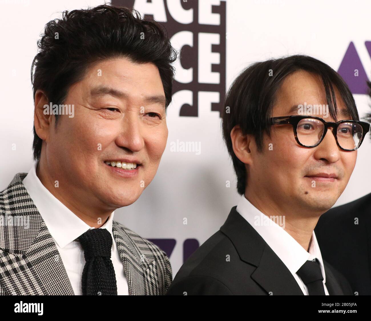 70th Annual ACE Eddie Awards at the Beverly Hilton Hotel in Beverly Hills, California on January 17, 2020 Featuring: Song Kang-ho, Jinmo Yang Where: Beverly Hills, California, United States When: 18 Jan 2020 Credit: Sheri Determan/WENN.com Stock Photo