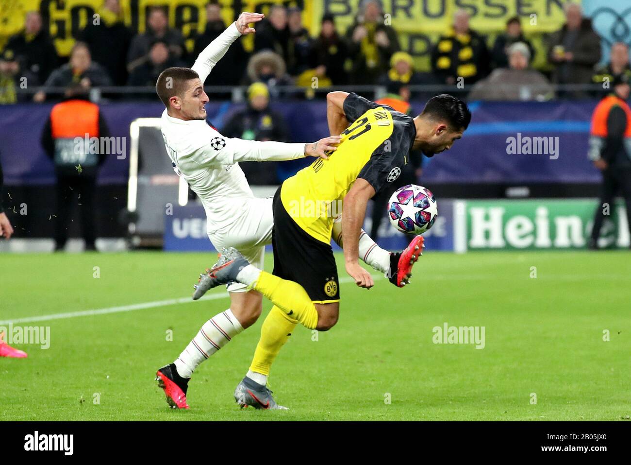 18 february 2020 Dortmund, Germany Soccer Borussia Dortmund v Paris Saint Germain LR Marco 18 february 2020 Dortmund, Germany Soccer Borussia Dortmund v Paris Saint Germain LR Marco
