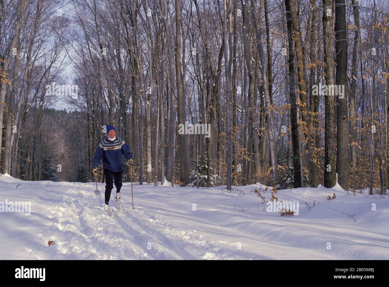 CANADA, QUEBEC, CHATEAU MONTEBELLO, CROSS COUNTRY SKIING (MODEL