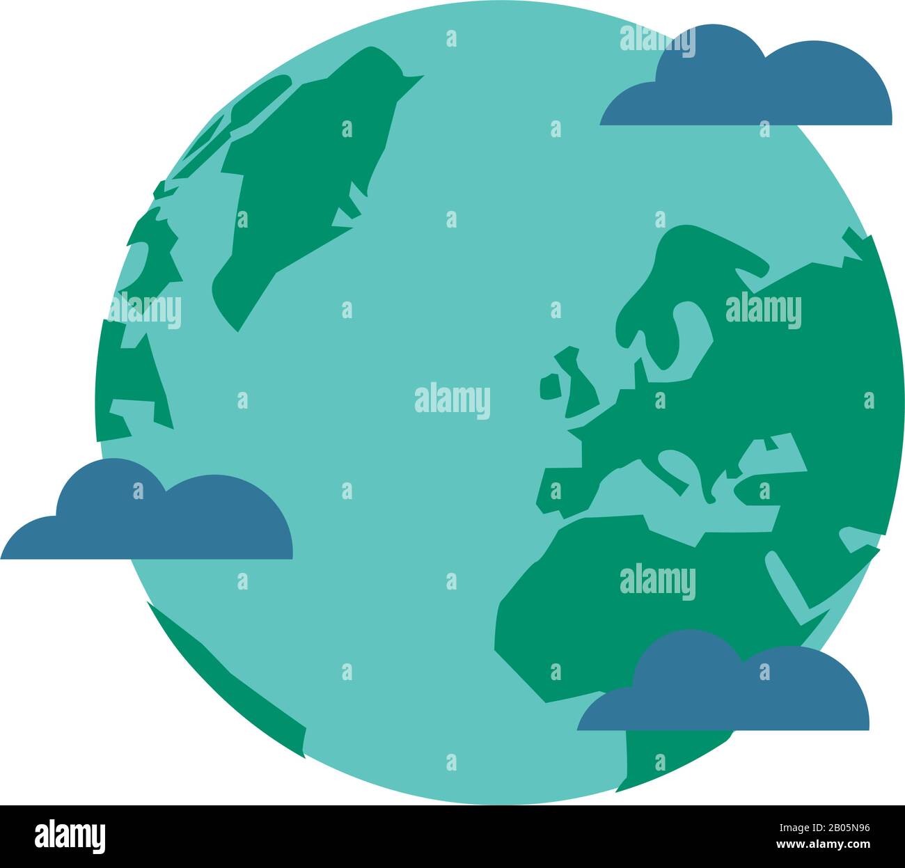 world planet earth with clouds Stock Vector Image & Art - Alamy