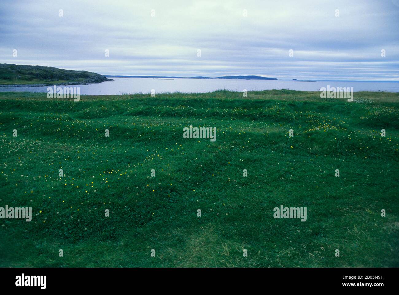 CANADA, NEWFOUNDLAND, NHP L'ANSE AUX MEADOWS, ORIGINAL SITE OF NORSE ...