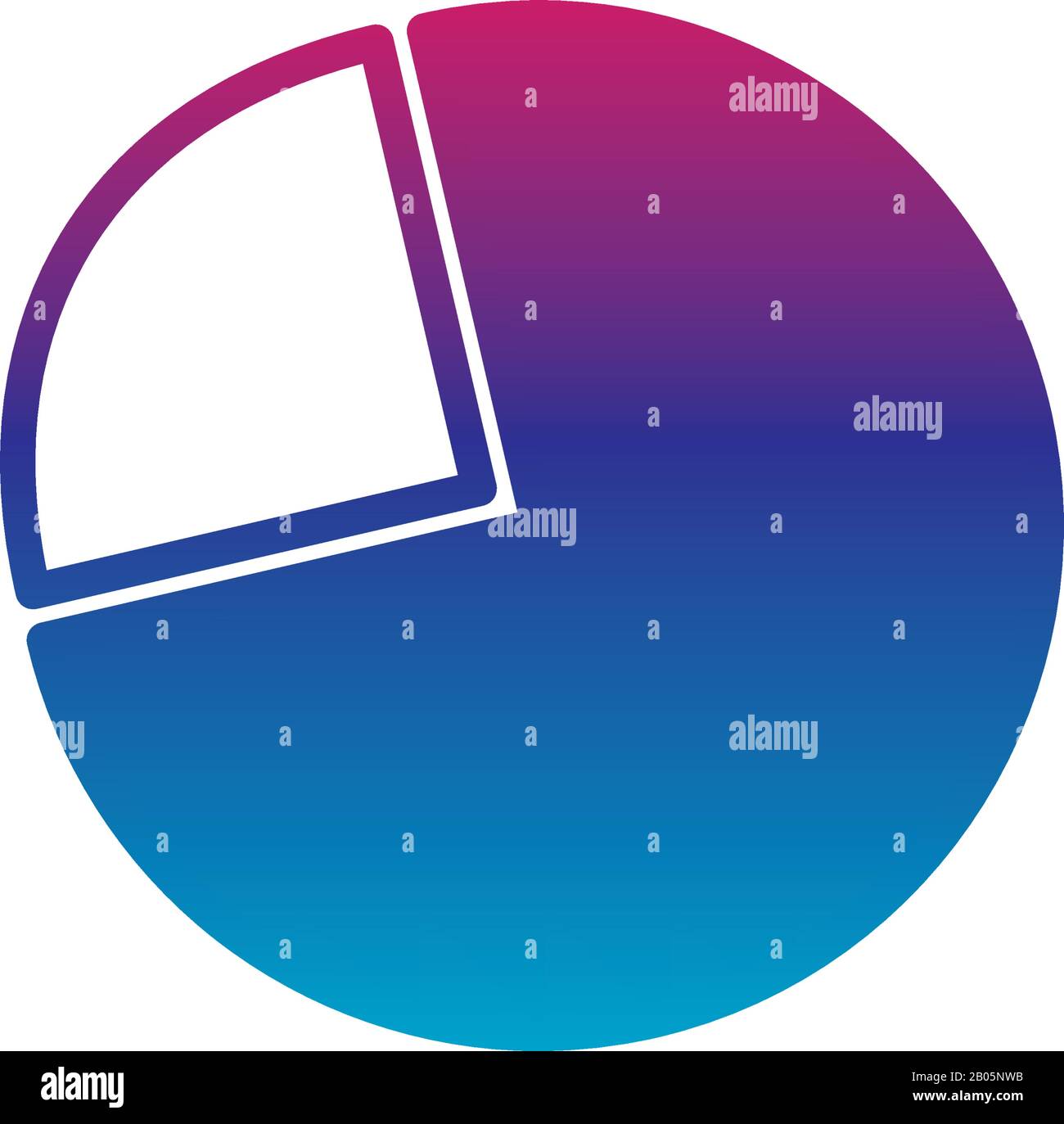 Isolated workflow cake gradient line style icon vector design Stock ...