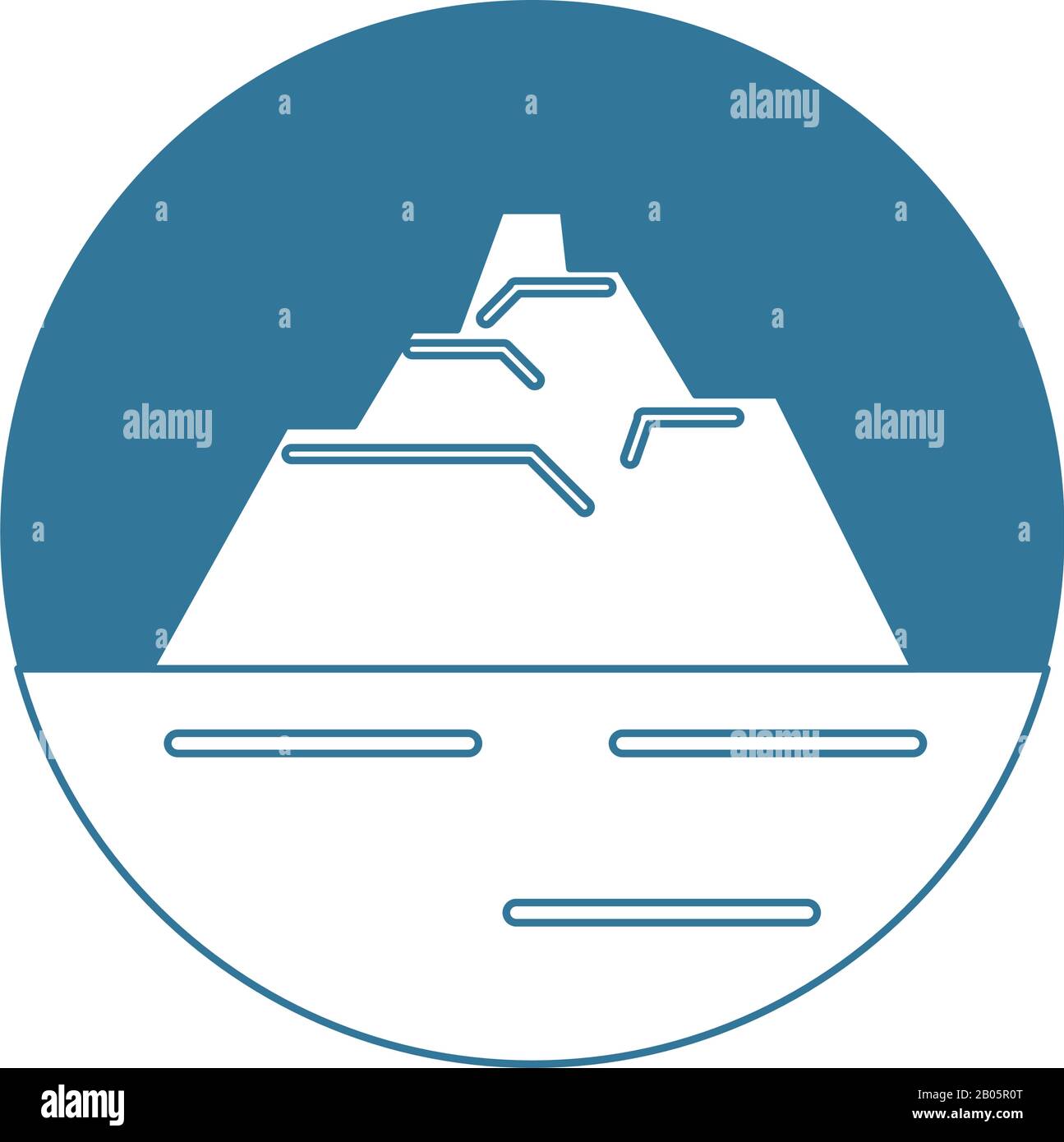 Floating ice in glacier Stock Vector Images - Alamy