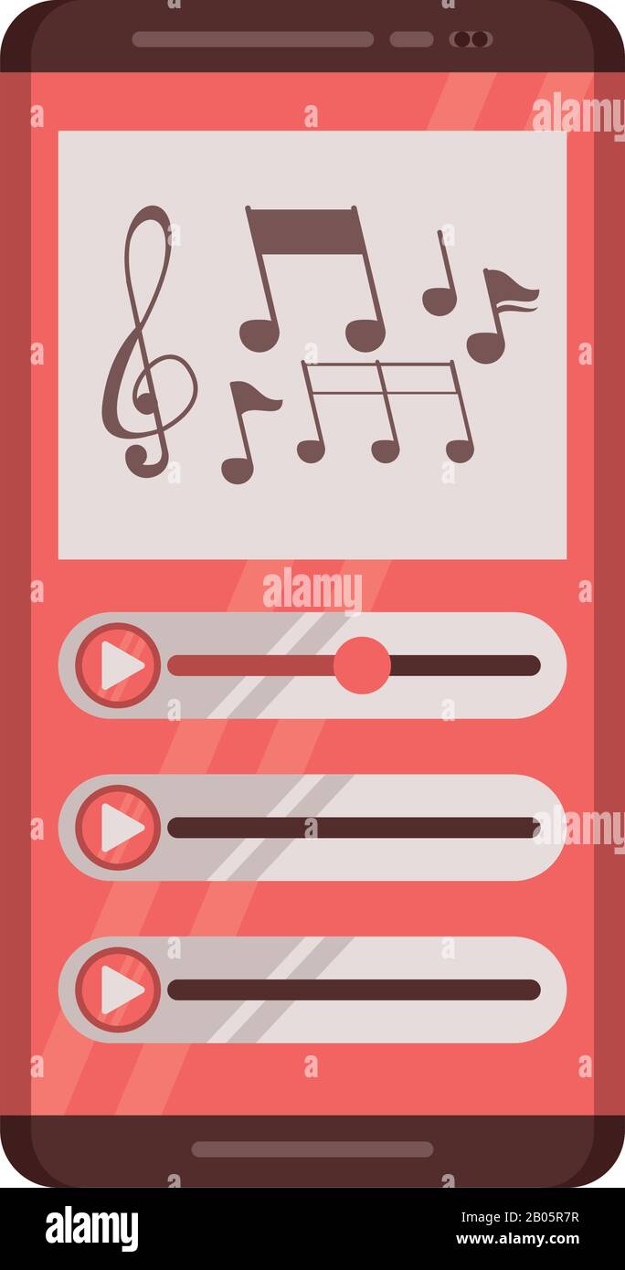 media player mp3 device icon Stock Vector Image & Art - Alamy