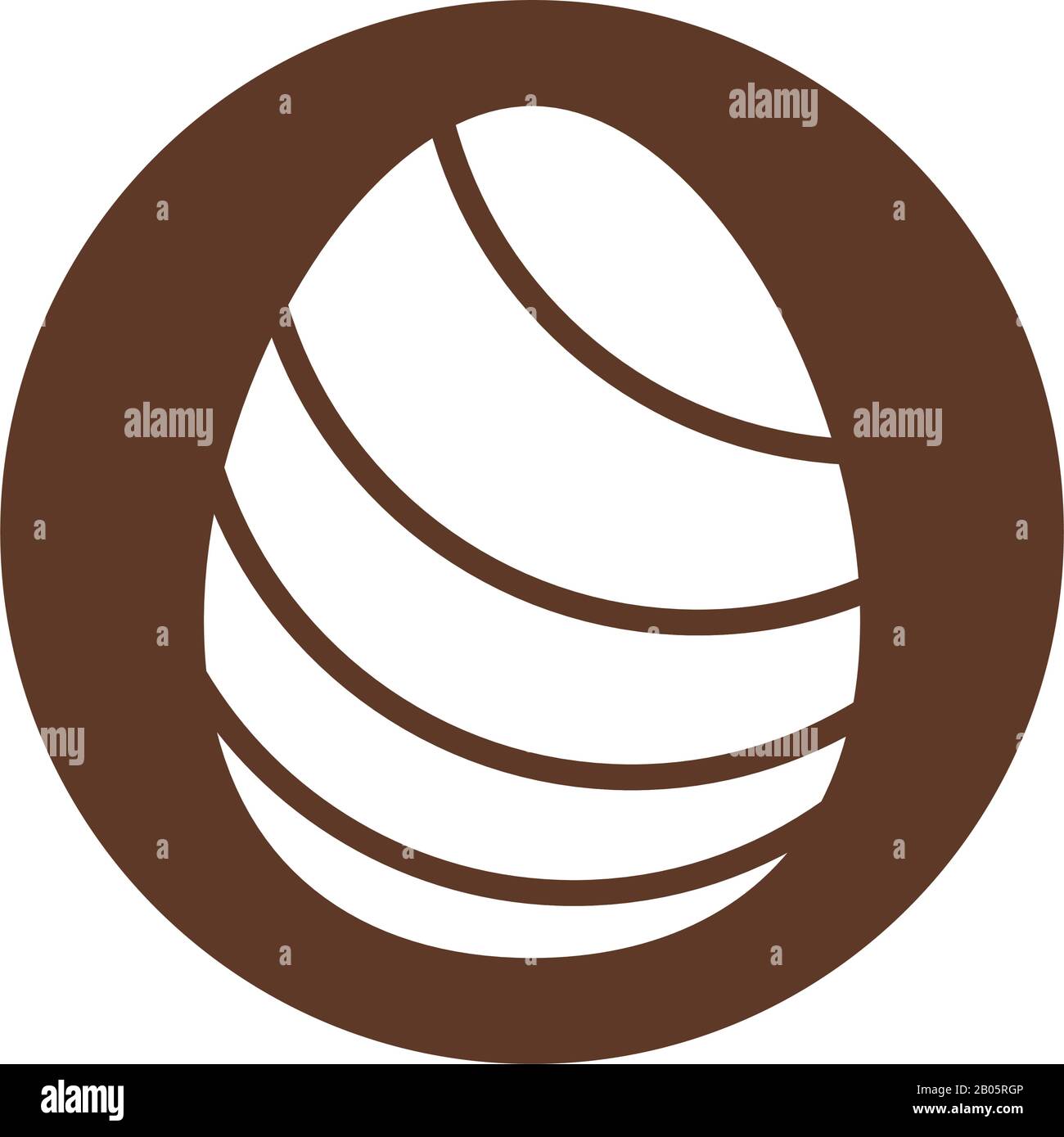 easter egg painted with stripes block style Stock Vector Image & Art ...