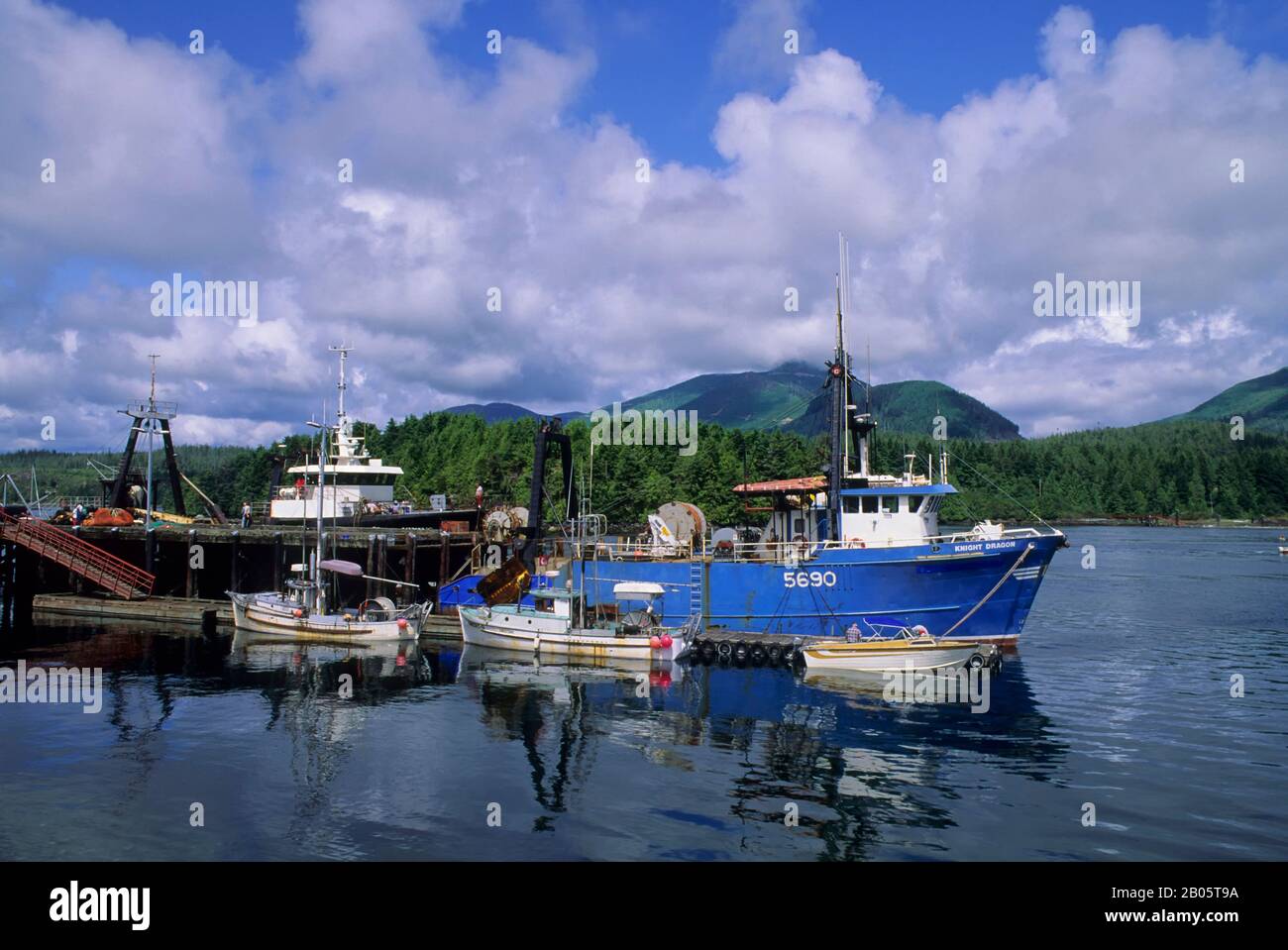 CANADA, BC, VANCOUVER ISLAND UCLUELET, FISHING BOATS Stock Photo Alamy