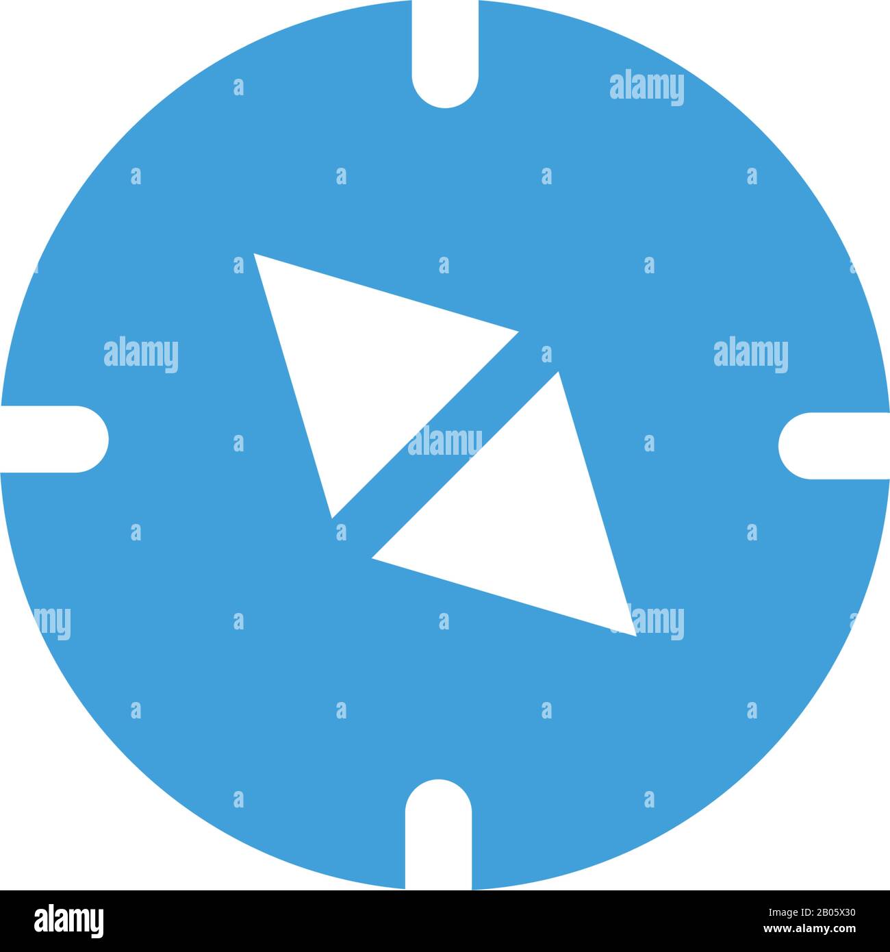 Compass icon design template. Vector illustration Stock Vector