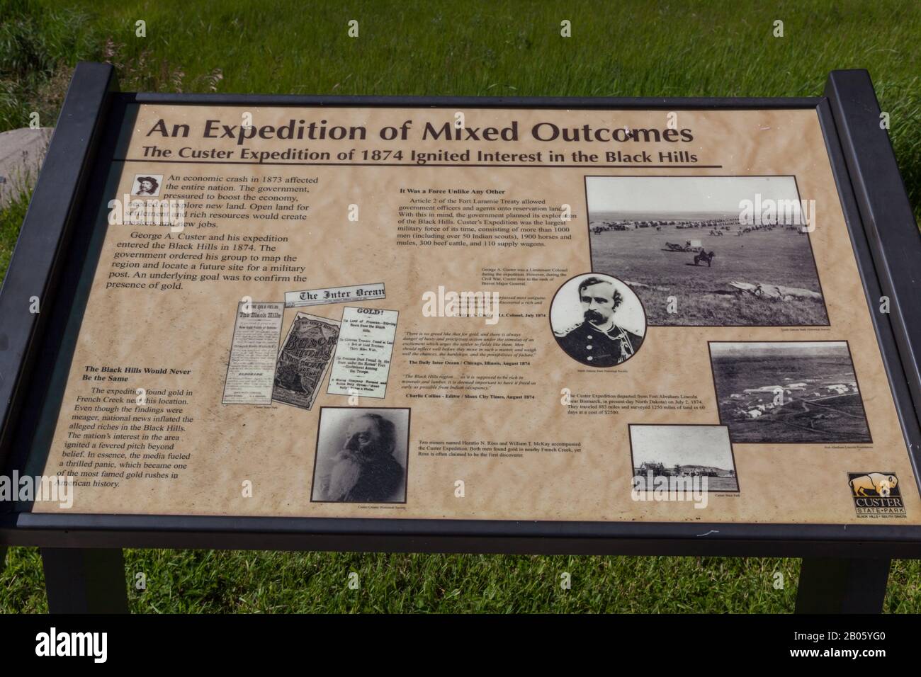 CUSTER STATE PARK, SOUTH DAKOTA June 29, 2014 A sign that explains