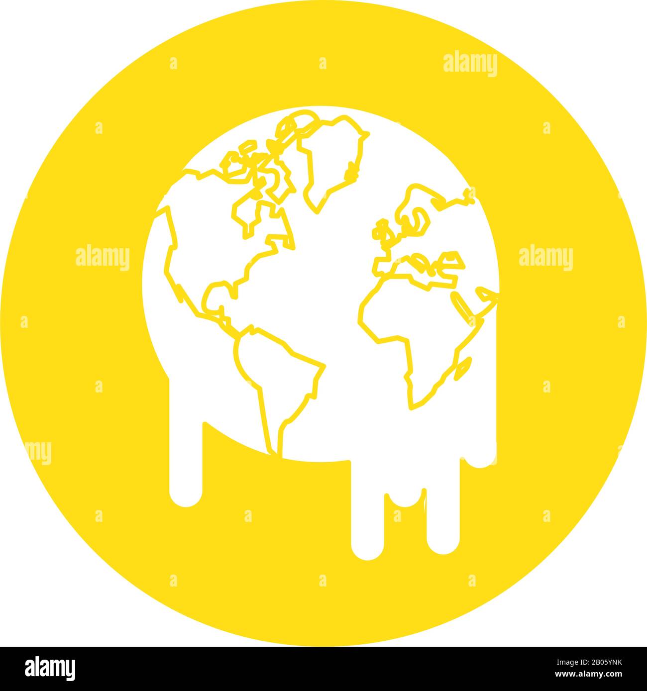 world planet earth melting icon Stock Vector Image & Art - Alamy
