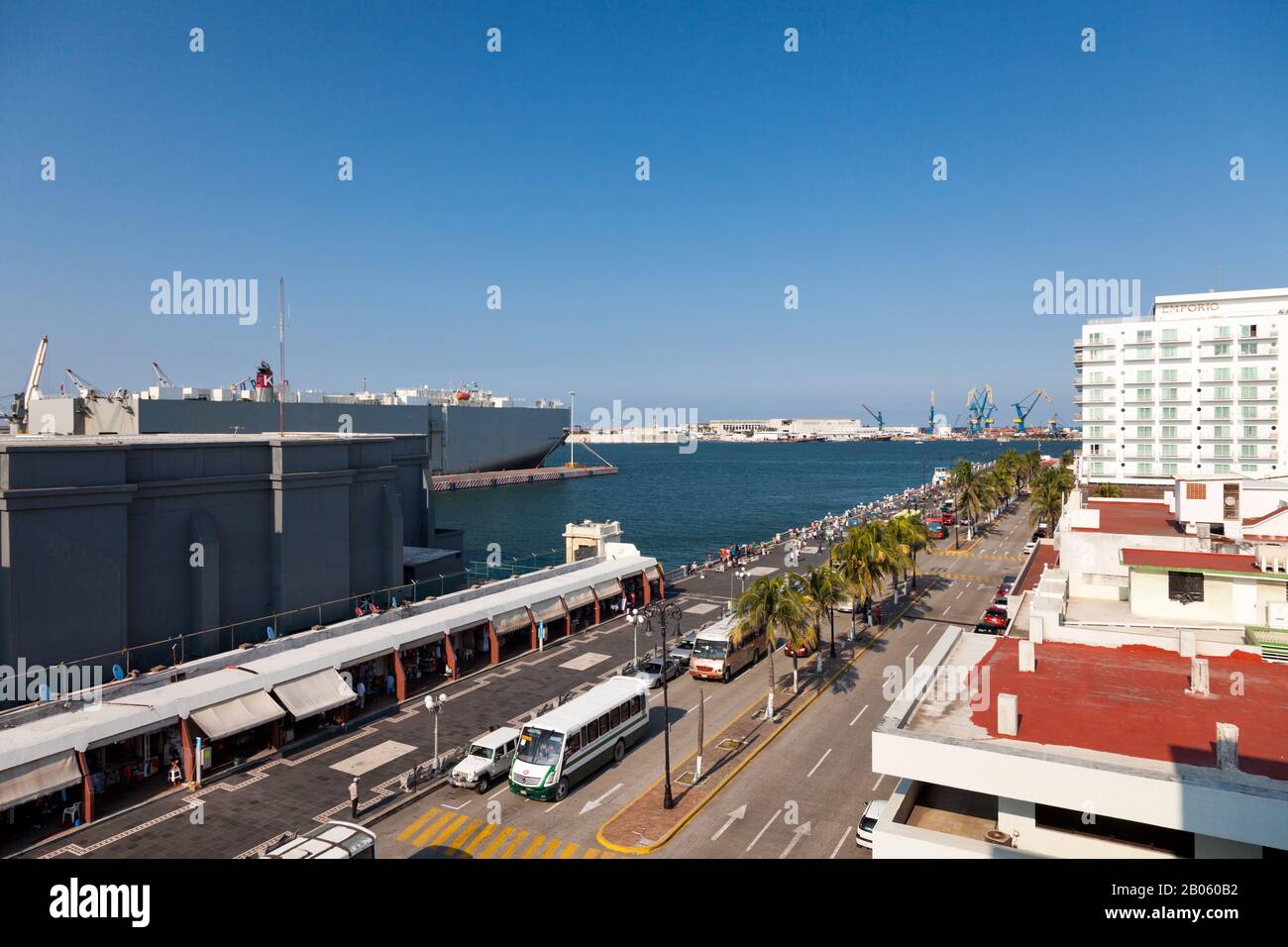Old port area of Veracruz, Veracruz, Mexico, Central America Stock Photo