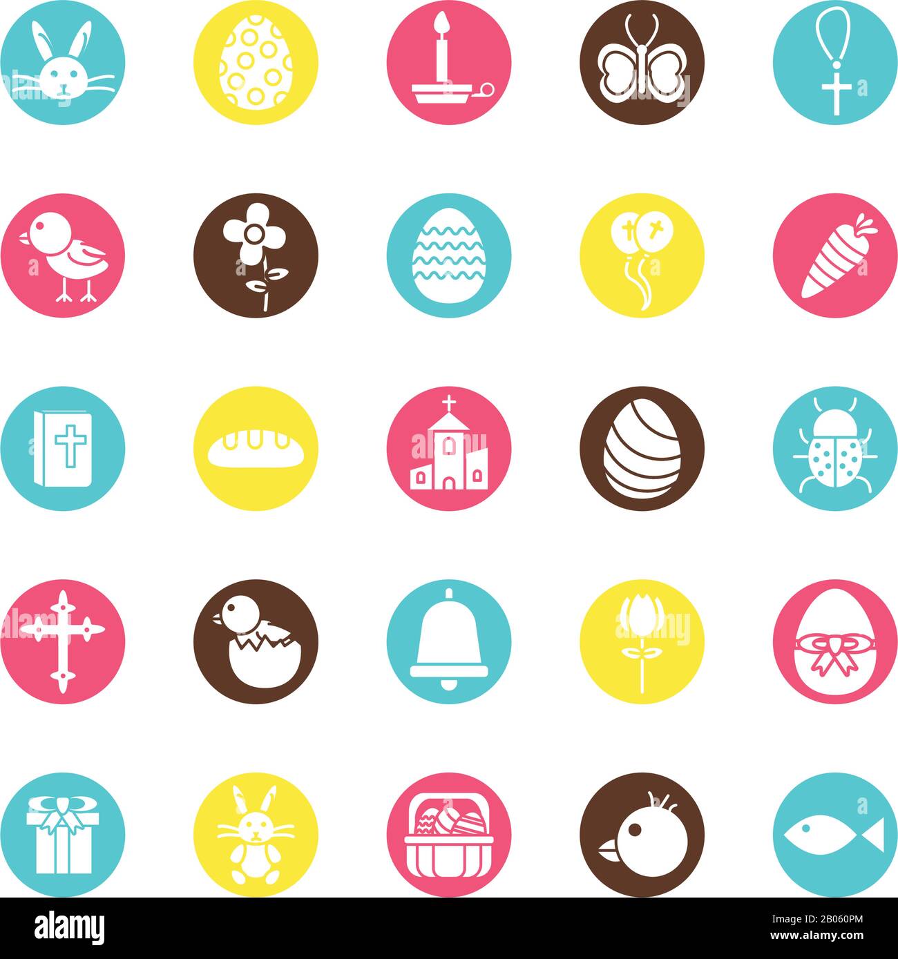 bundle of easter set block icons Stock Vector Image & Art - Alamy