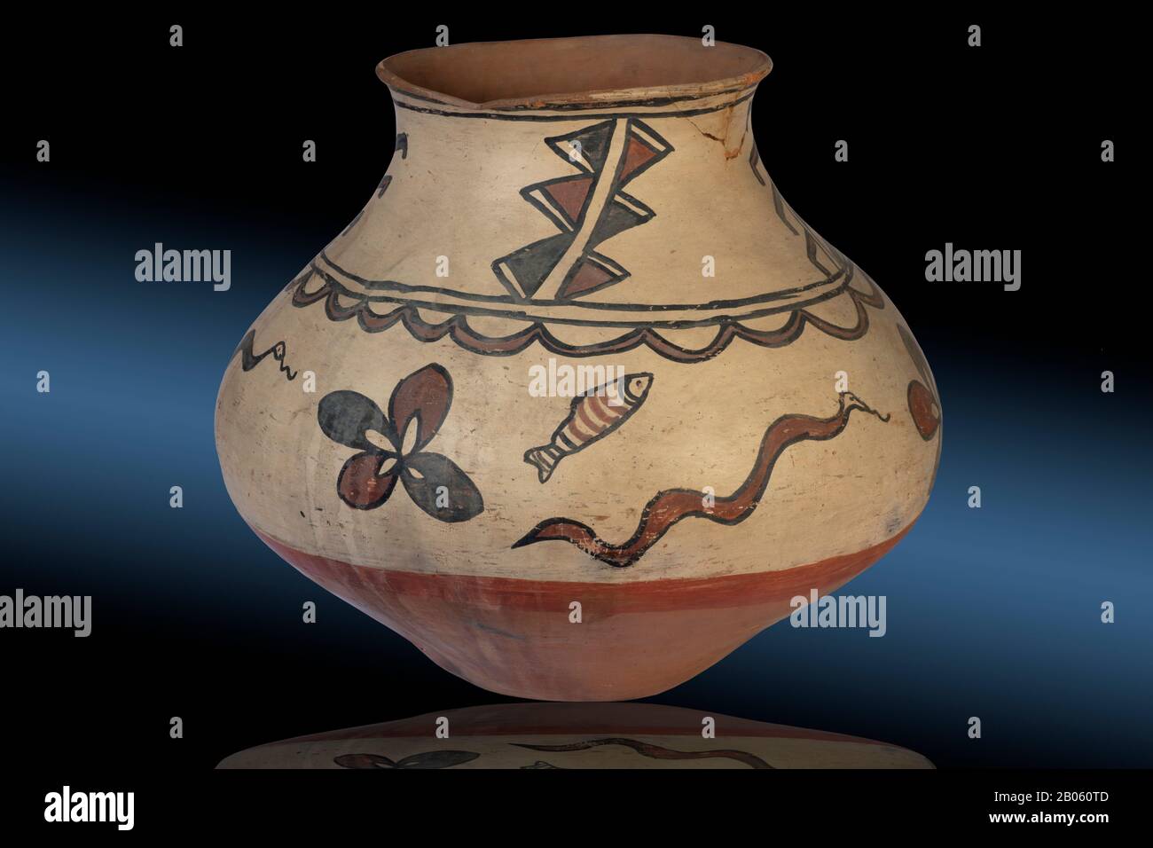 Polychrome Jar, Florentino, San Ildefonso Pueblo, NM, c. 1910 Stock Photo