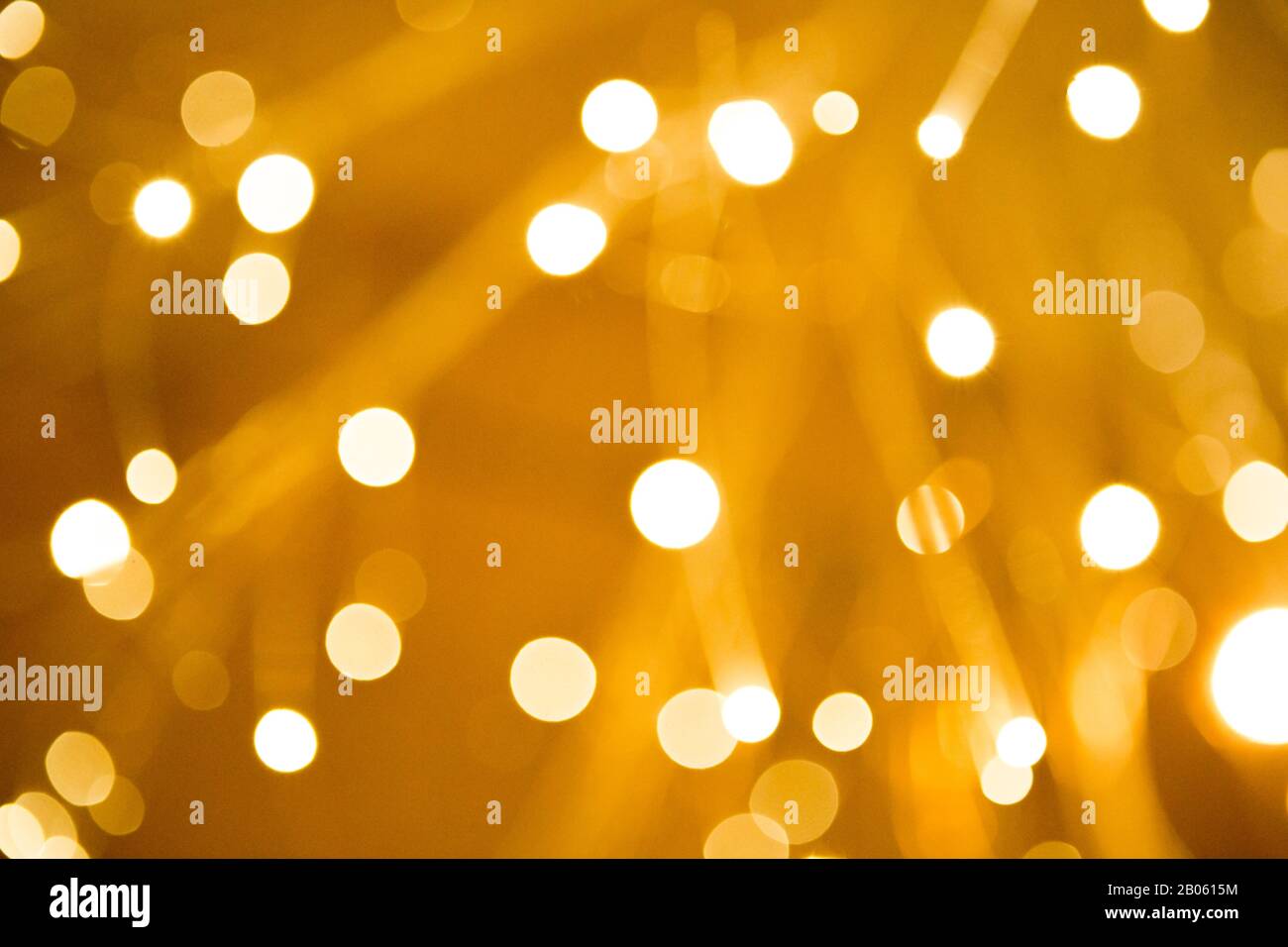 Abstract Yellow Christmas LED Lights Stock Photo Alamy