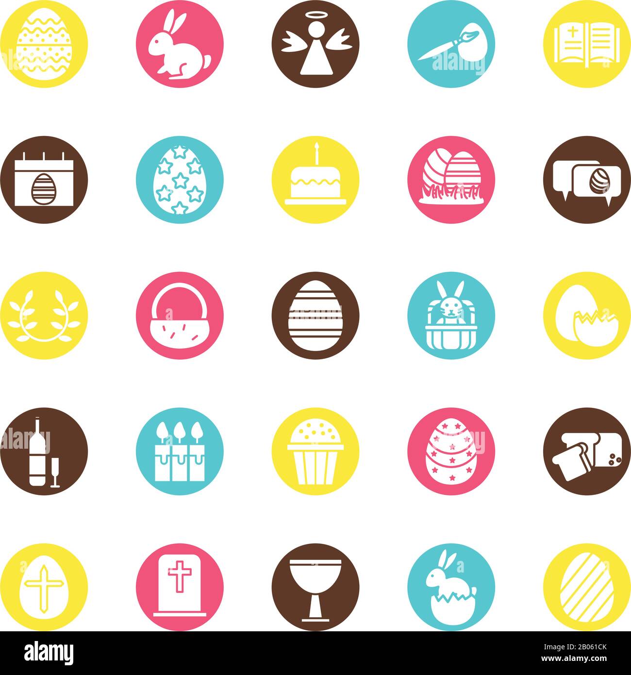 bundle of easter set block icons Stock Vector Image & Art - Alamy